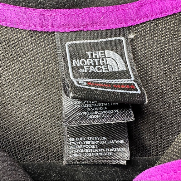 The North Face Black Jacket with Pink Trim - Picture 3 of 7